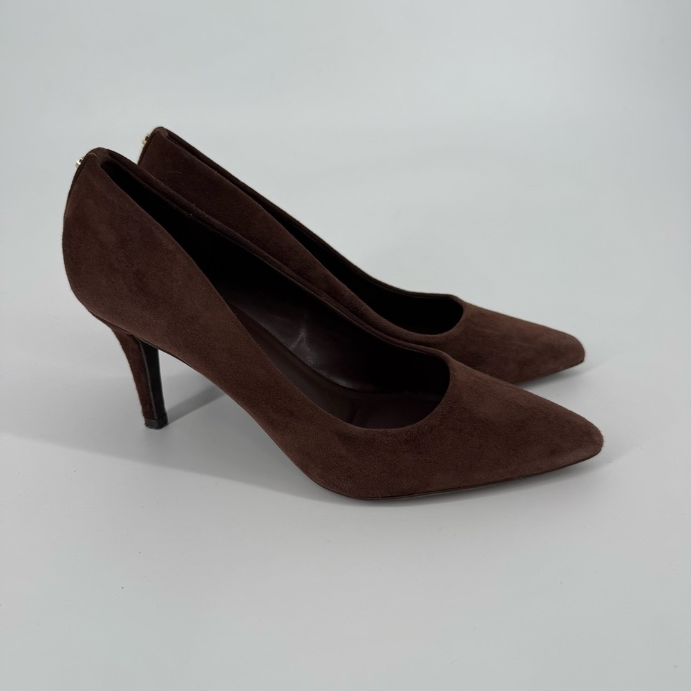 Tahari Brown Suede Heels